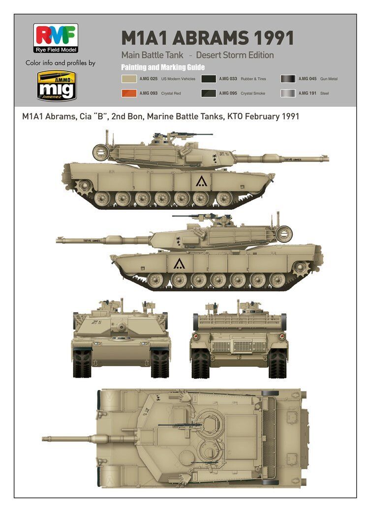 RFM M1A1 Abrams Gulf War 1991 1/35
